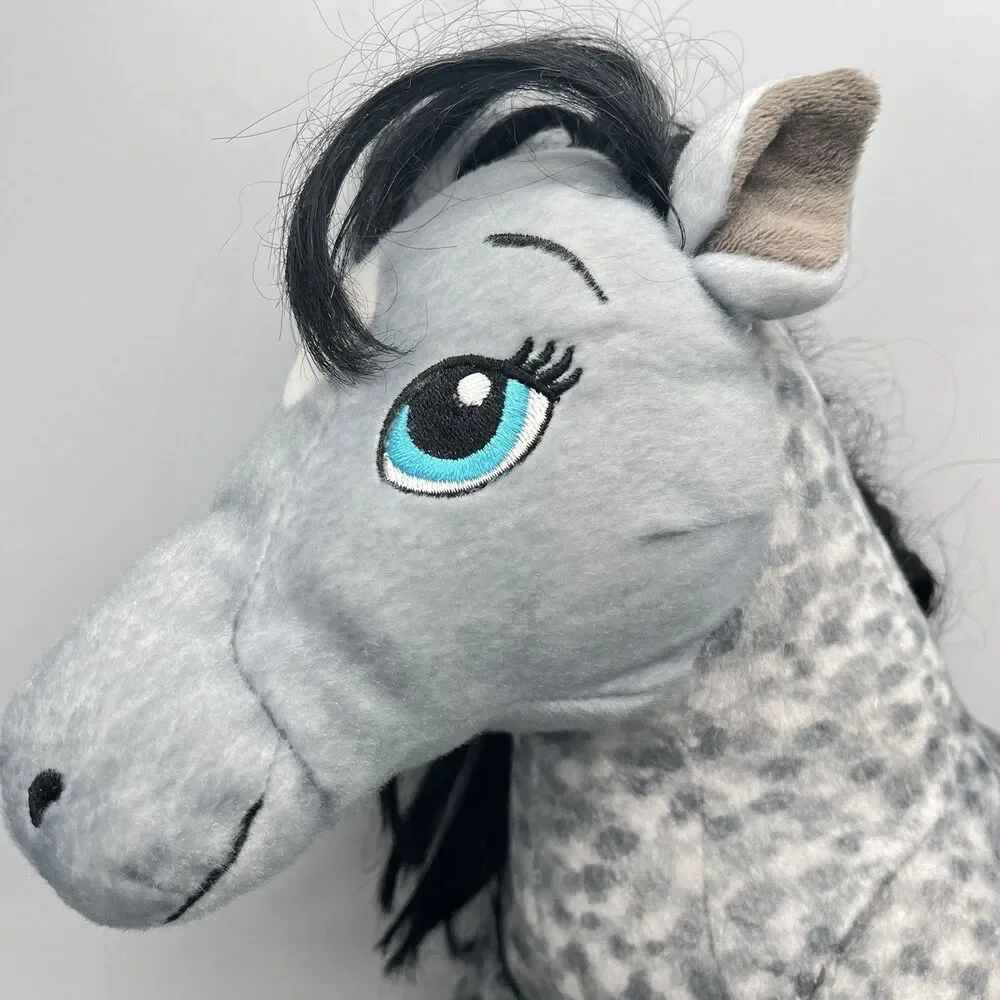 Build A Bear Horses & Hearts Riding Club Appaloosa Gray Horse BAB Plush Stuffed